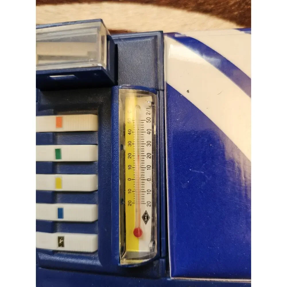 Vintage 1989 Sanrio Pop Up Pencil Box Case Compartment Blue Basketball